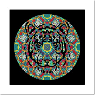 Tiger Kaleidoscope Posters and Art